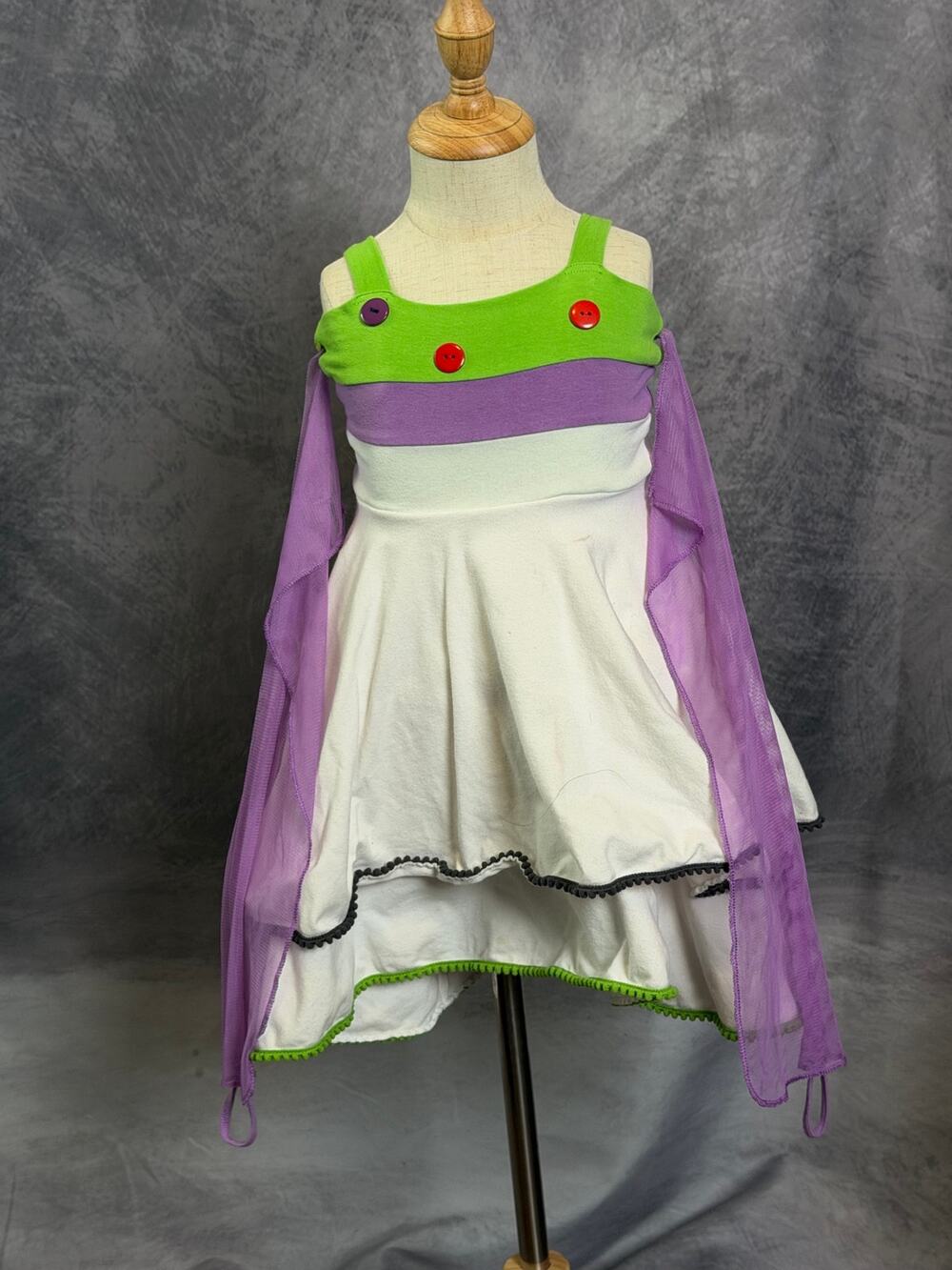 Placard Originals Boutique Handmade Toy Story Buzz Inspired Dress Size 3/4